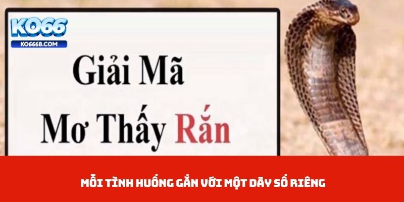  Mỗi tình huống gắn với một dãy số riêng