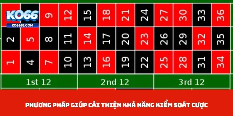 Phương pháp giúp cải thiện khả năng kiểm soát cược