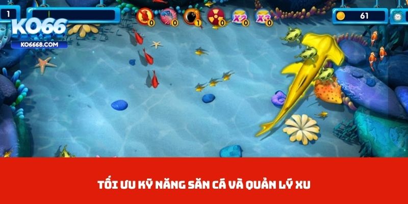 Tối ưu kỹ năng săn cá và quản lý xuTối ưu kỹ năng săn cá và quản lý xu